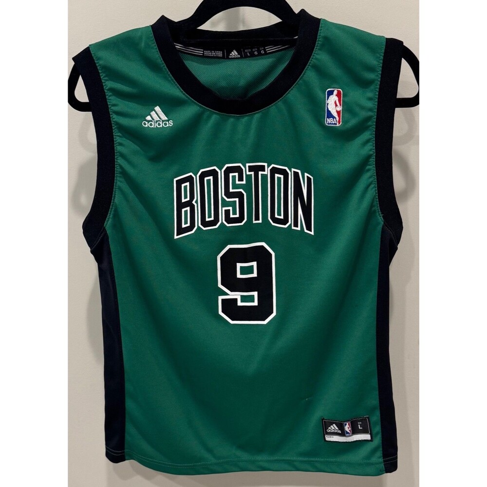 Boston Celtics - Rajon Rondo #9 - Adidas Basketball Jersey - Youth Large - Green